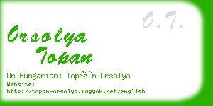 orsolya topan business card
